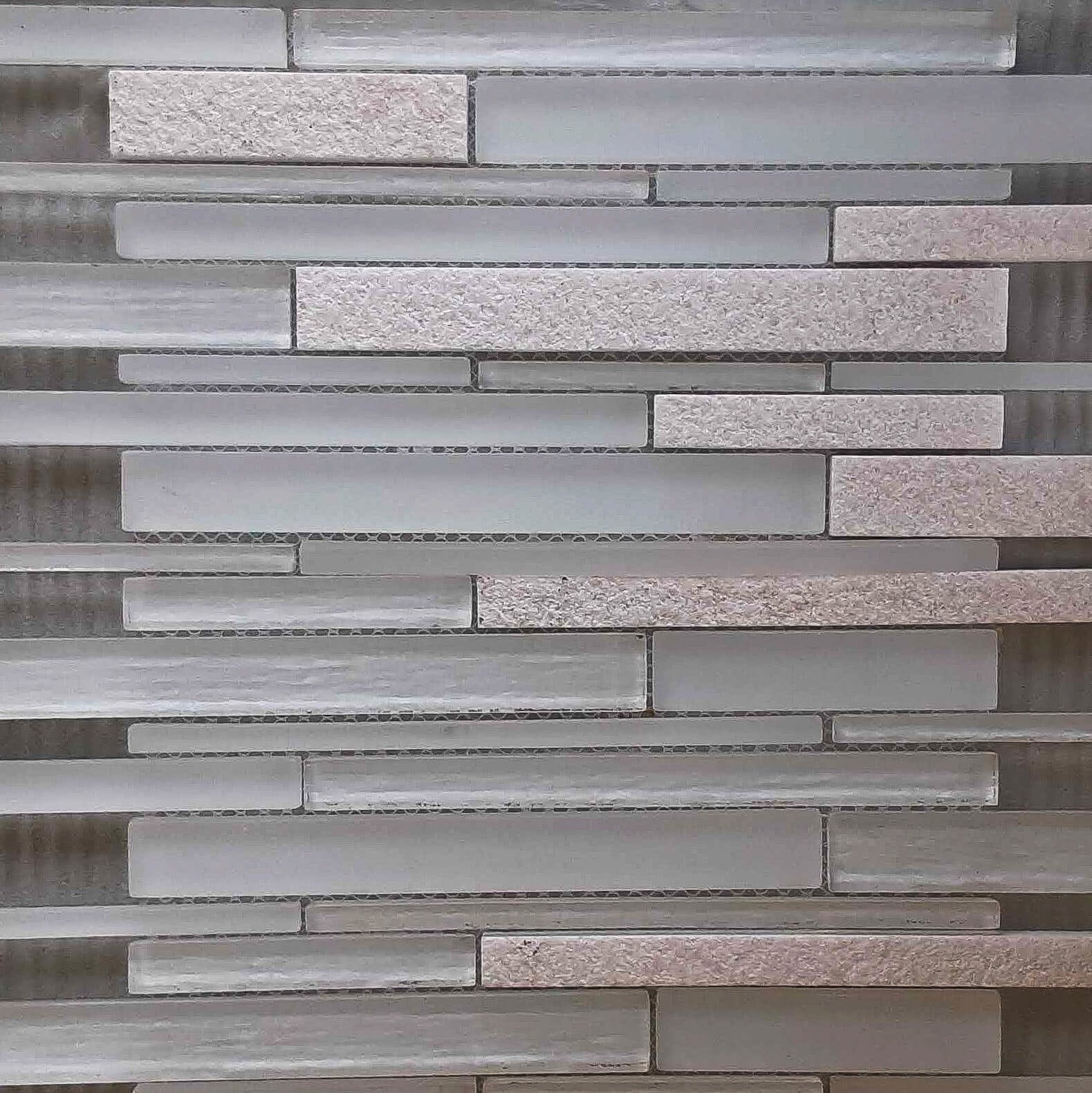 Stripe Shiny White/12x12-1sqft 11pcs per box
